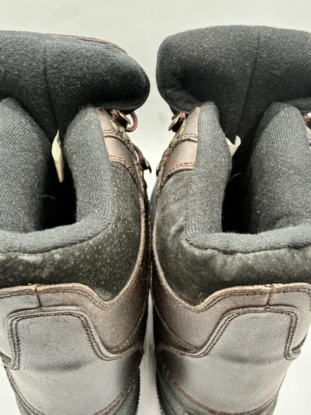 Khombu Tundra KH Black Waterproof Leather & Synthetic Snow Boots Men's Size 8M